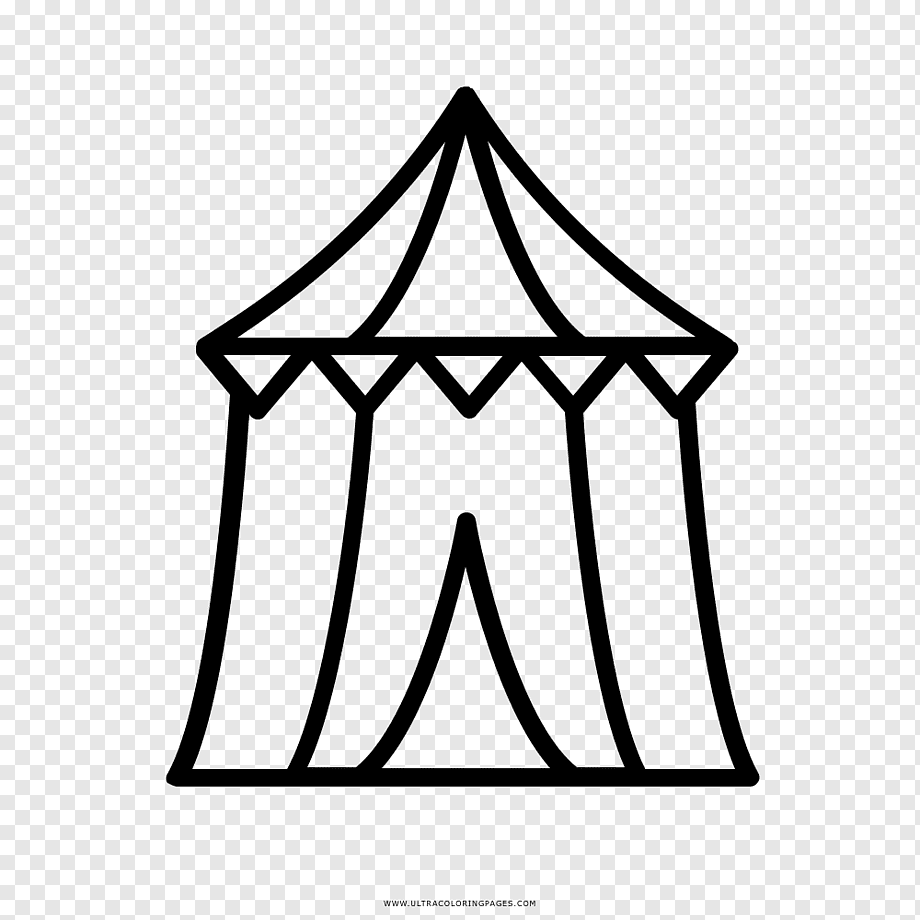 Шатер цирка рисунок