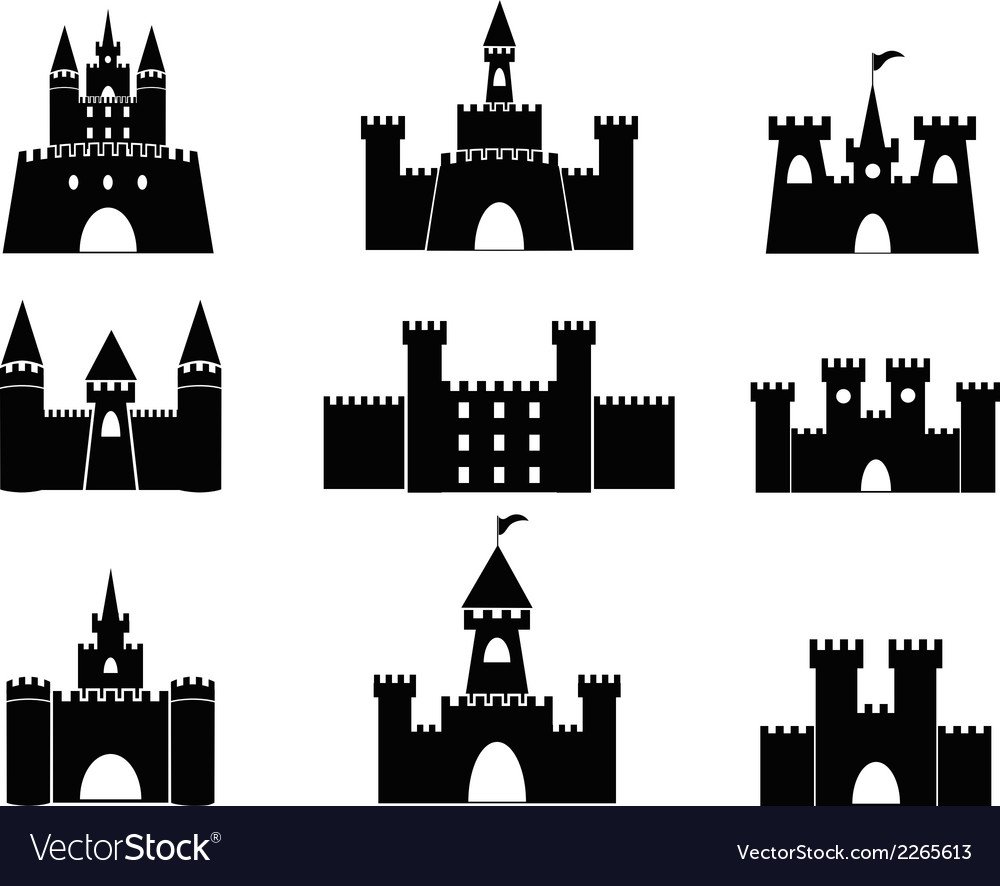 Крепостная стена силуэт