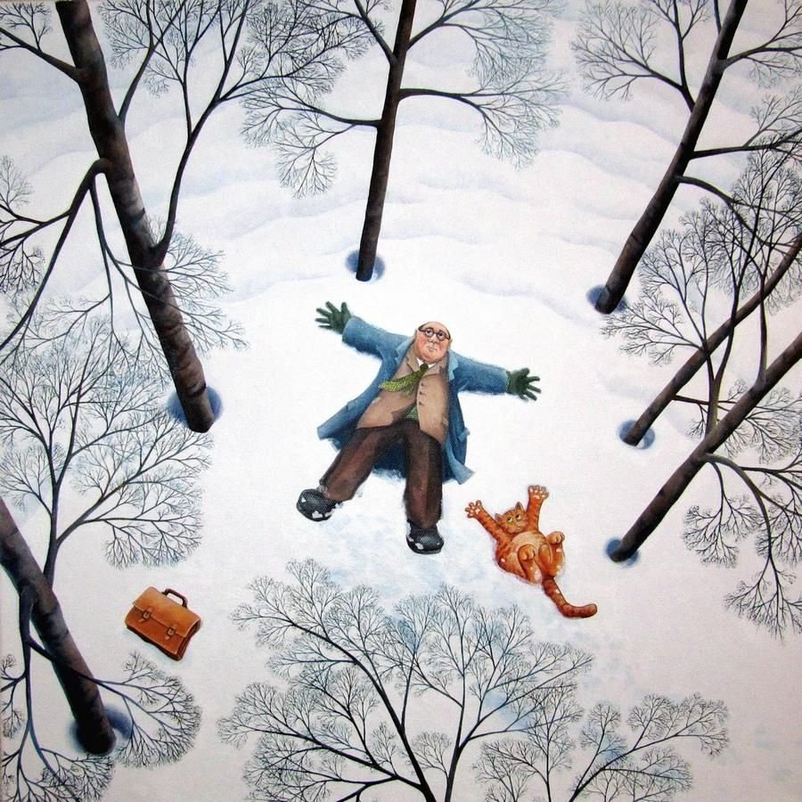 Надпись на снегу