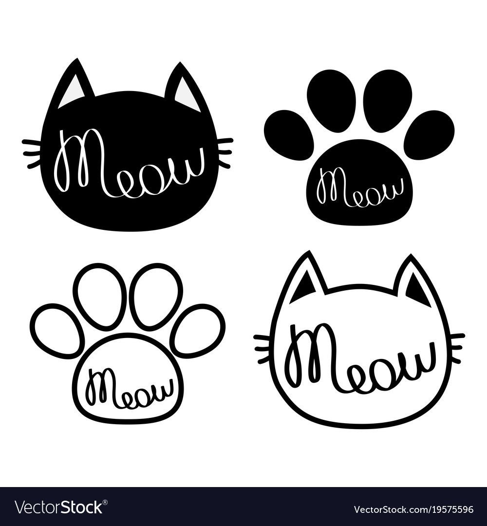 Наклейки лапки котика