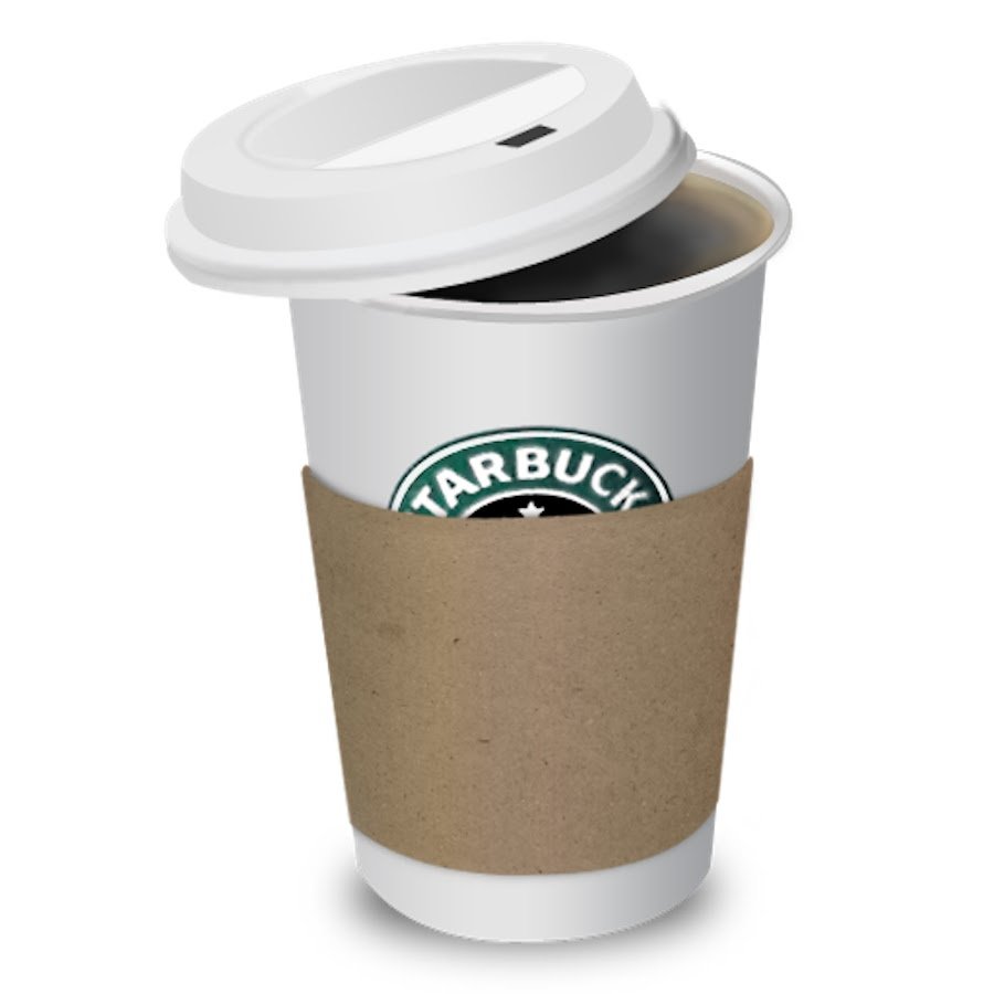 Кофе в пластиковом стакане на белом фоне