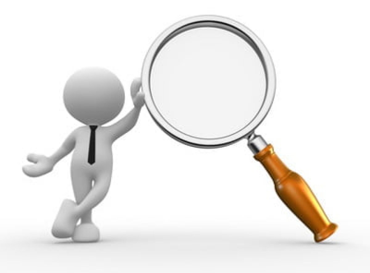 Золотой человечек с лупой