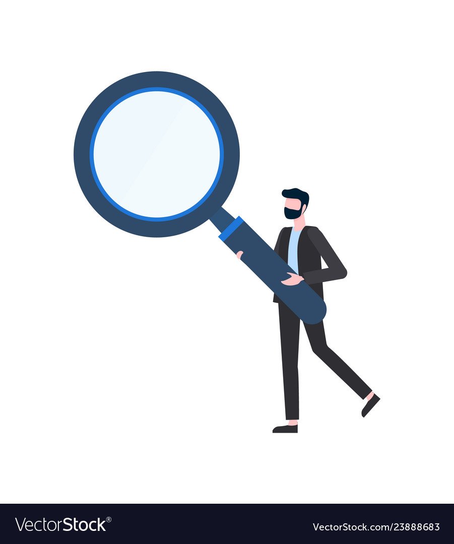 Человек под лупой