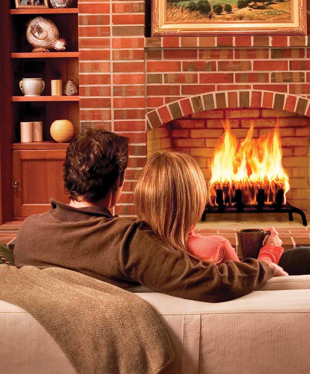 Фотосессия с камином