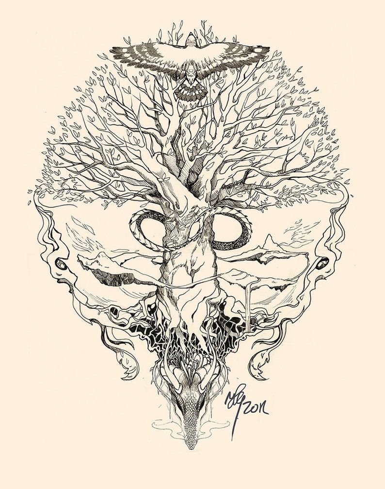 "Tree of Life" ("дерево жизни") by degree