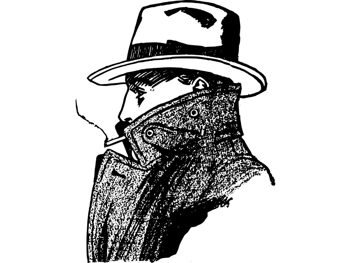 Мафия шляпа рисунок карандашом