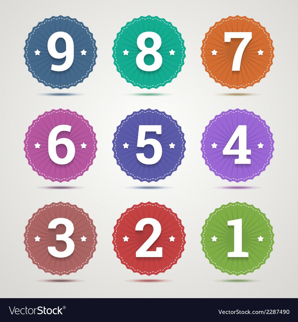 Красивые цифры в кружочках