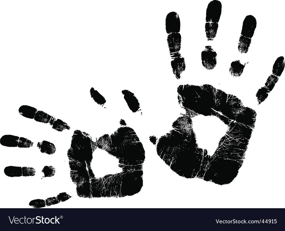 Отпечаток руки для распечатки