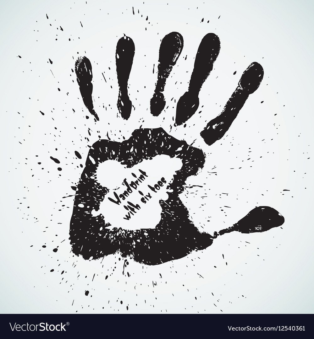 Отпечаток руки эскиз