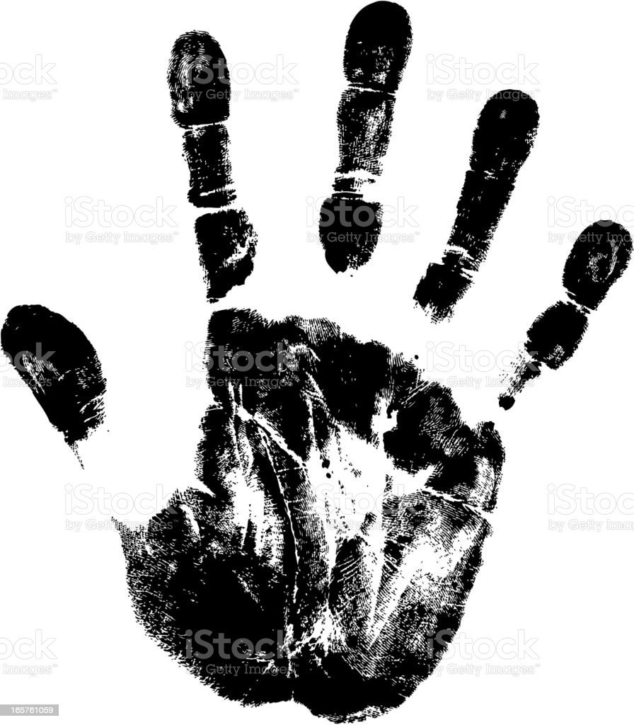 Трафарет отпечаток руки