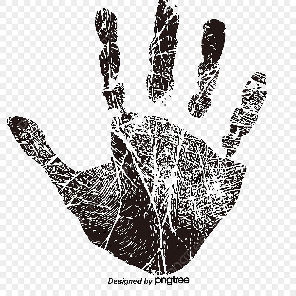 Отпечаток пальца трафарет