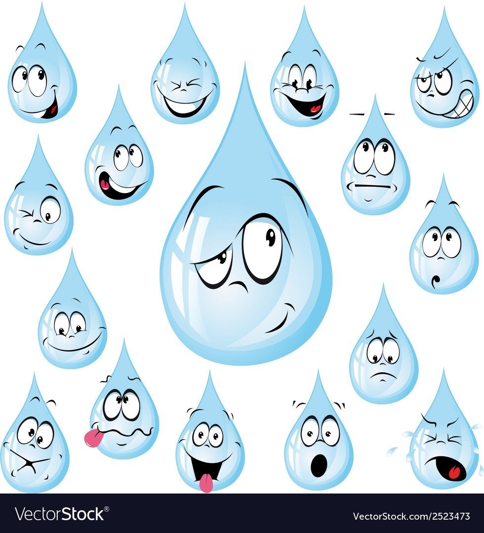 Слеза на прозрачном фоне