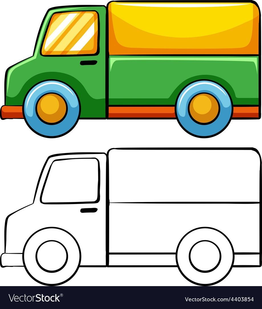 Грузовик мультяшная
