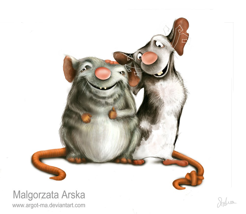 Стилизованная мышь