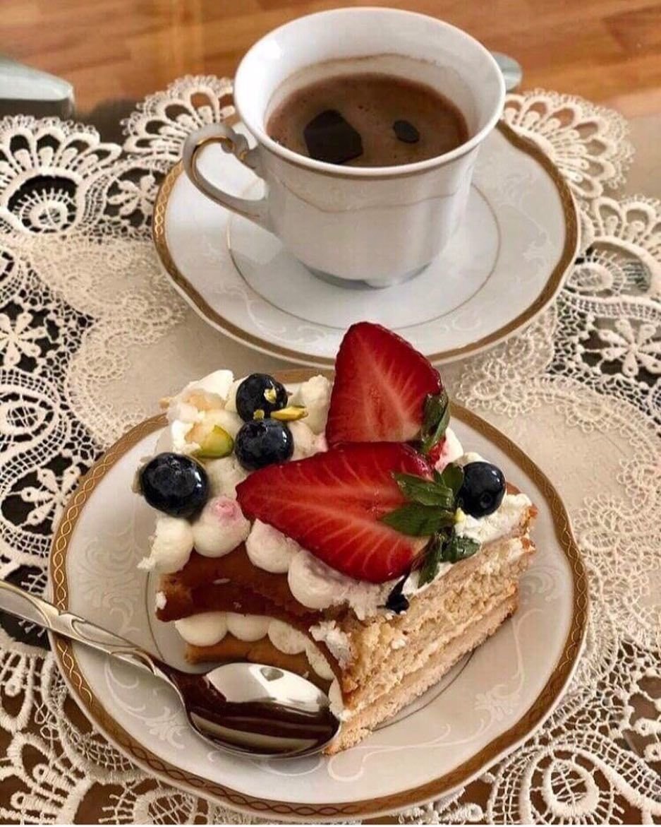 Вкусные пожелания с добрым утром