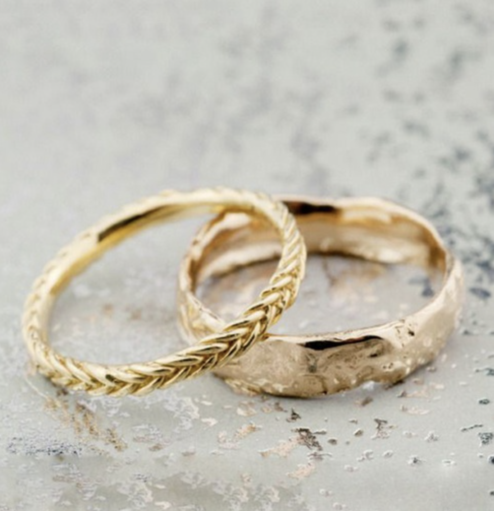 Тонкое обручальное кольцо