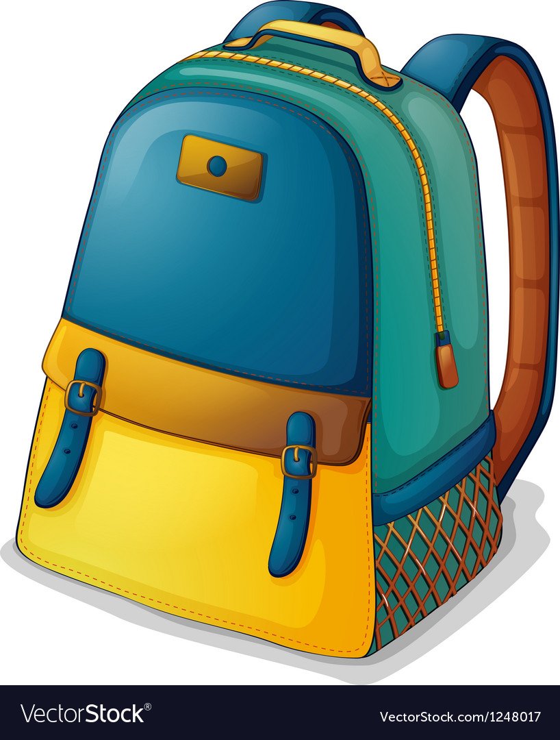 Портфель на белом фоне