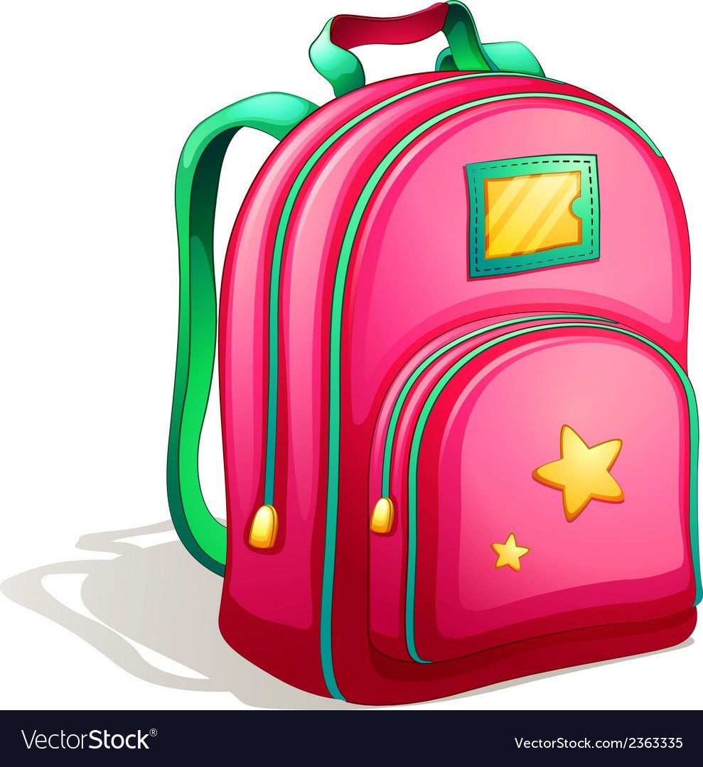 Школьный ранец вектор