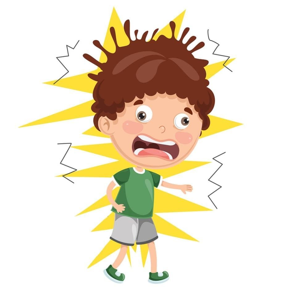 Удар током рисунок