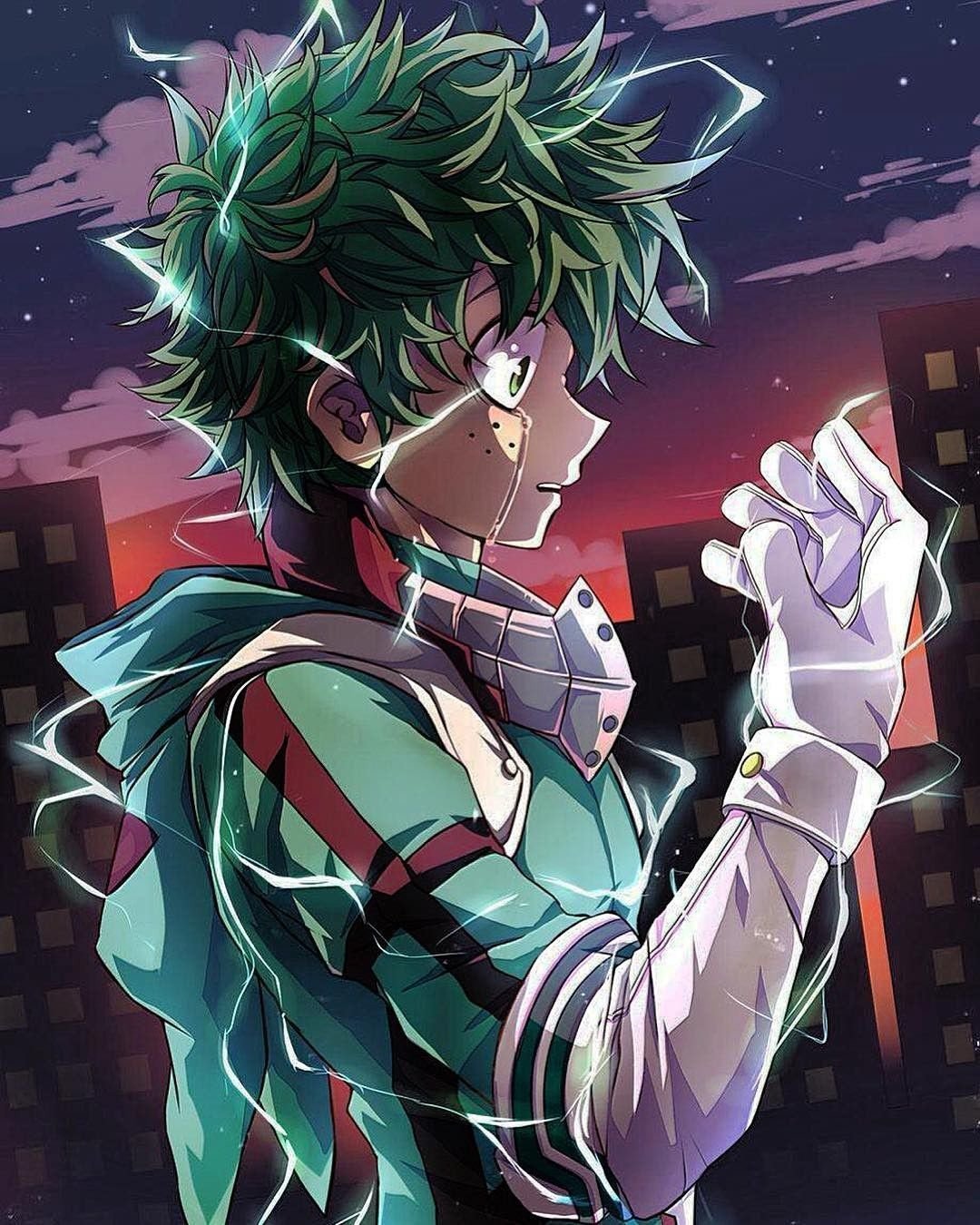 Мидори аниме моя геройская Академия