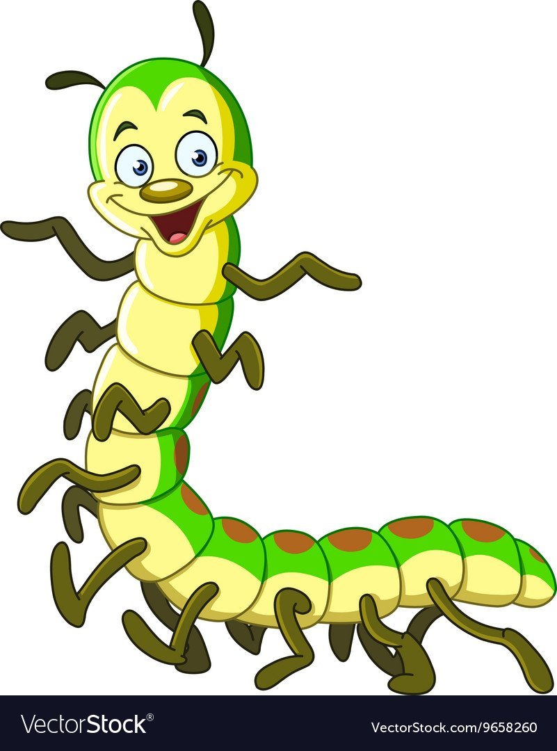 Сороконожка мультяшная