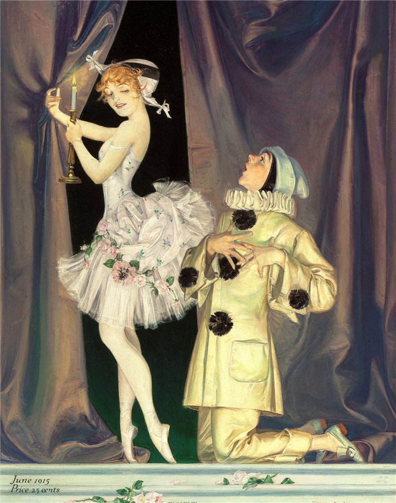 Коломбина в живописи