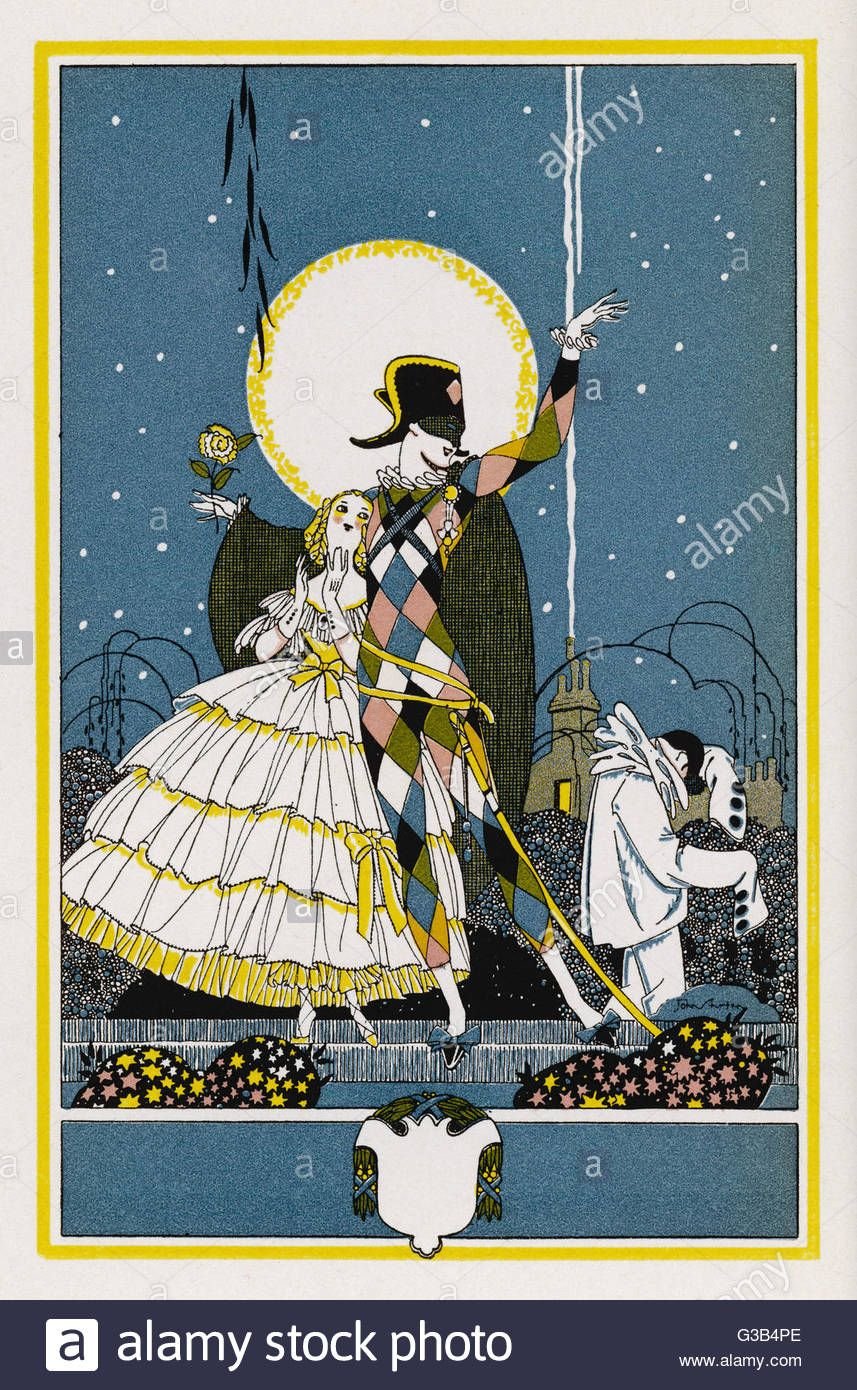 Пьеро и Арлекин арт