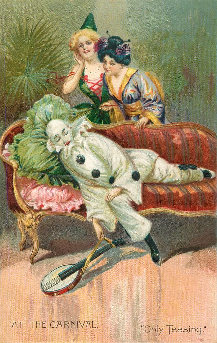 Константин сомов Арлекин и дама