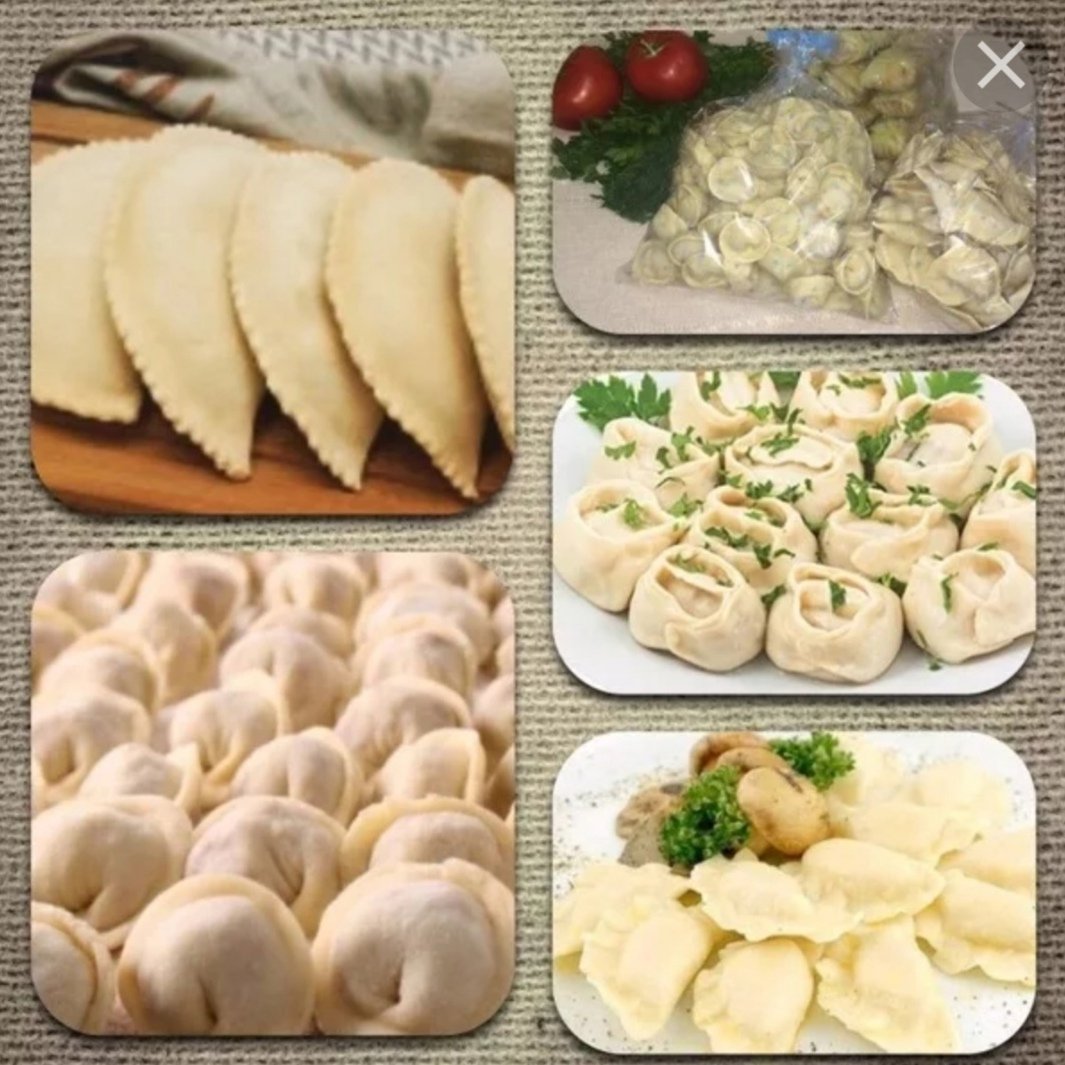 Полуфабрикаты пельмени манты голубцы