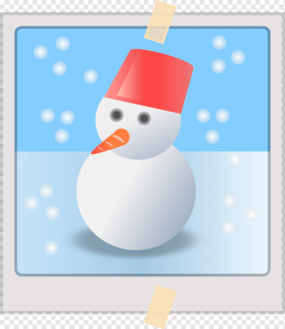 Снеговик рисунок для детей на прозрачном фоне