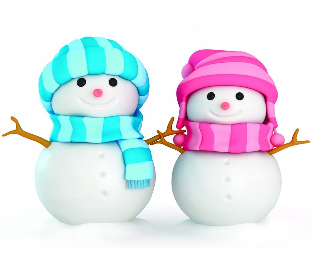 Снеговик фон