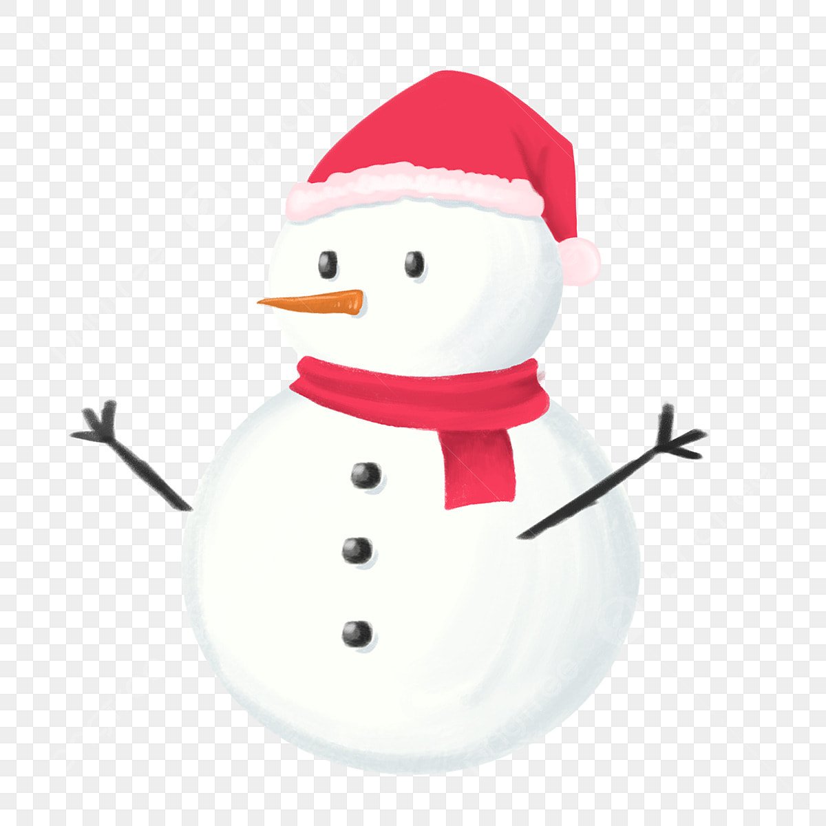 Снеговик рисунок