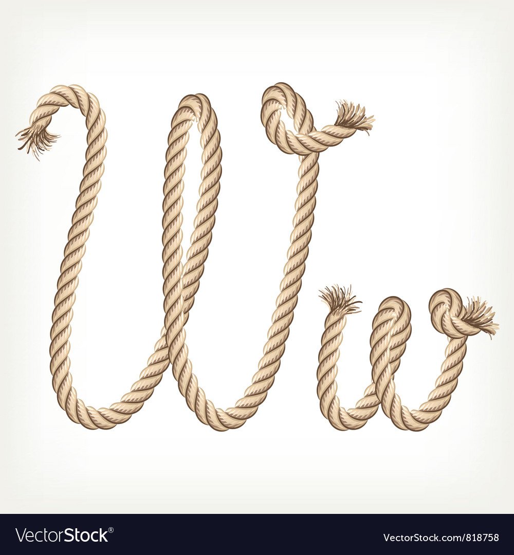 Буквы из веревочек