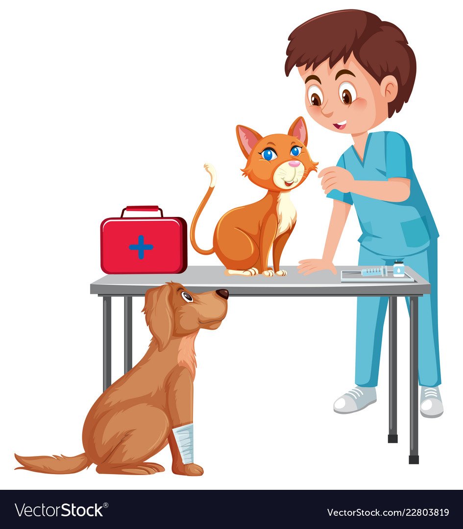 Надпись ветеринарная клиника для детей