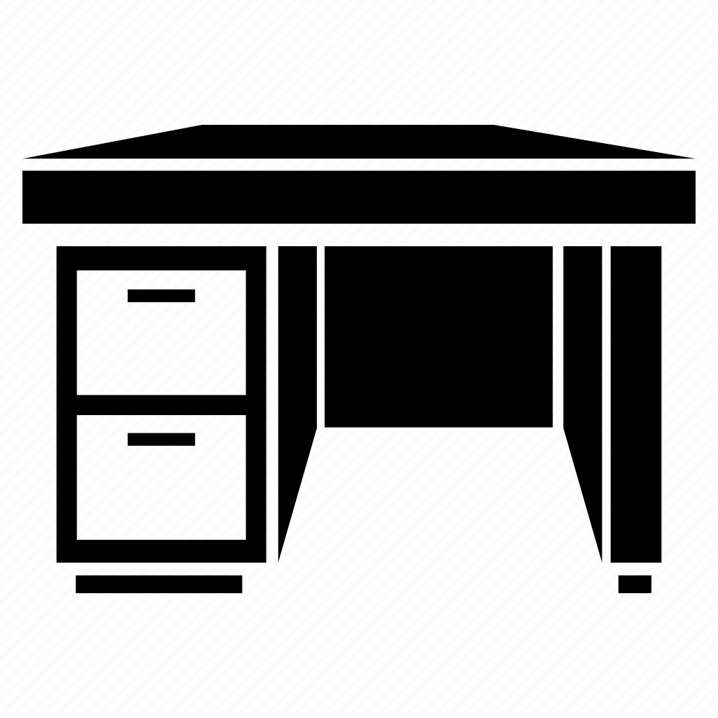 Письменный стол на прозрачном фоне