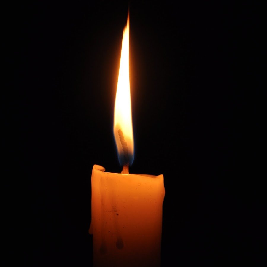 Свеча и гвоздики