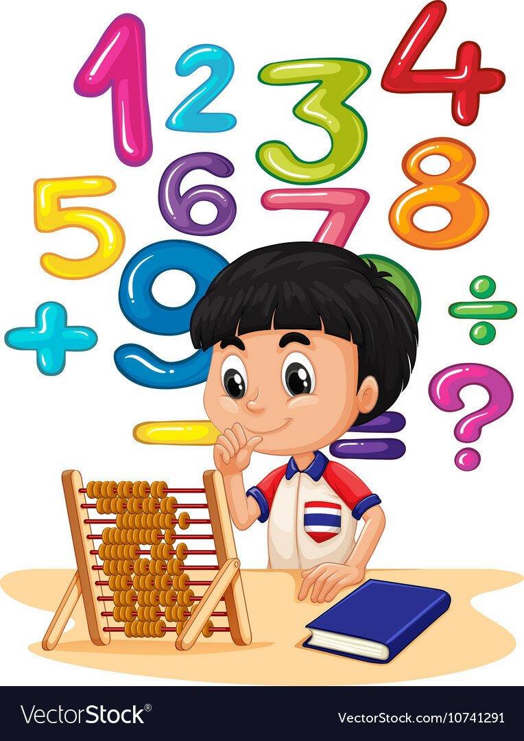 Математика дети мультяшный