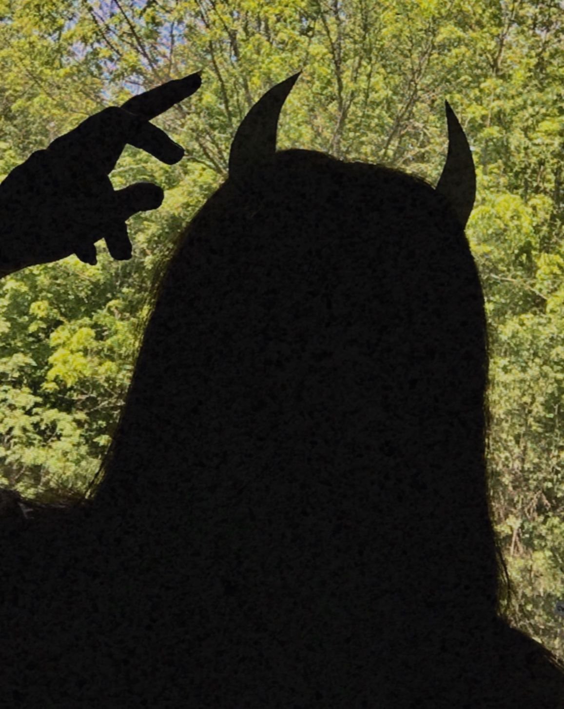 Тень с рожками