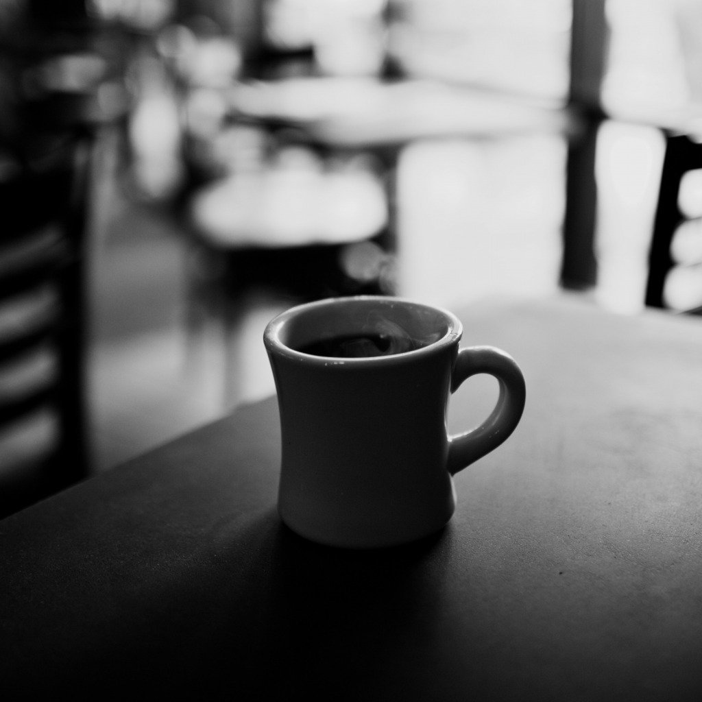 Кофе черно белое