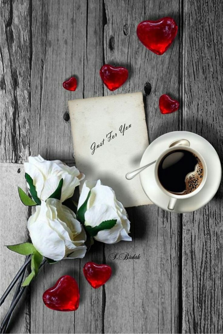 Кофе любовь цветы