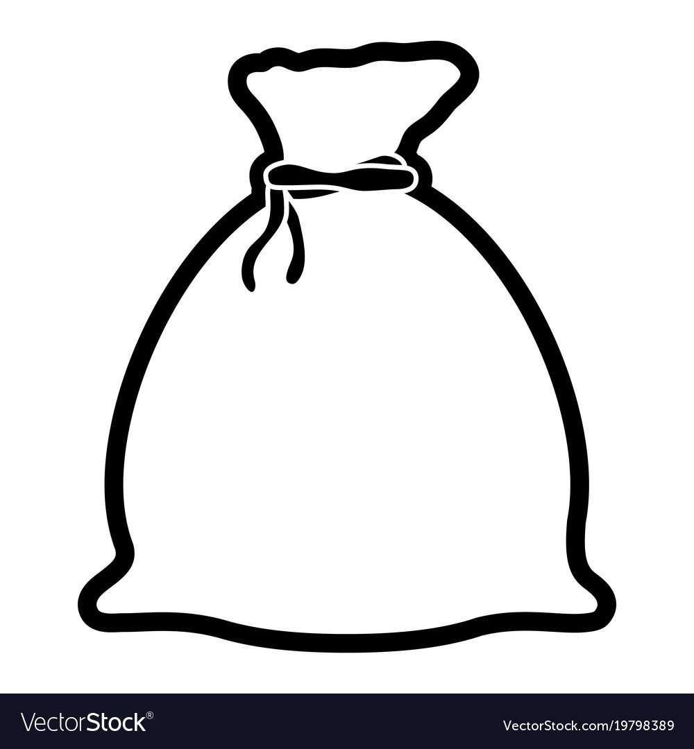 Надрезанный мешок из которого высыпается