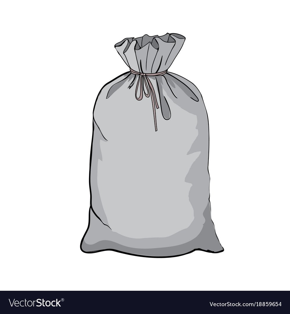 Красный мешочек вектор