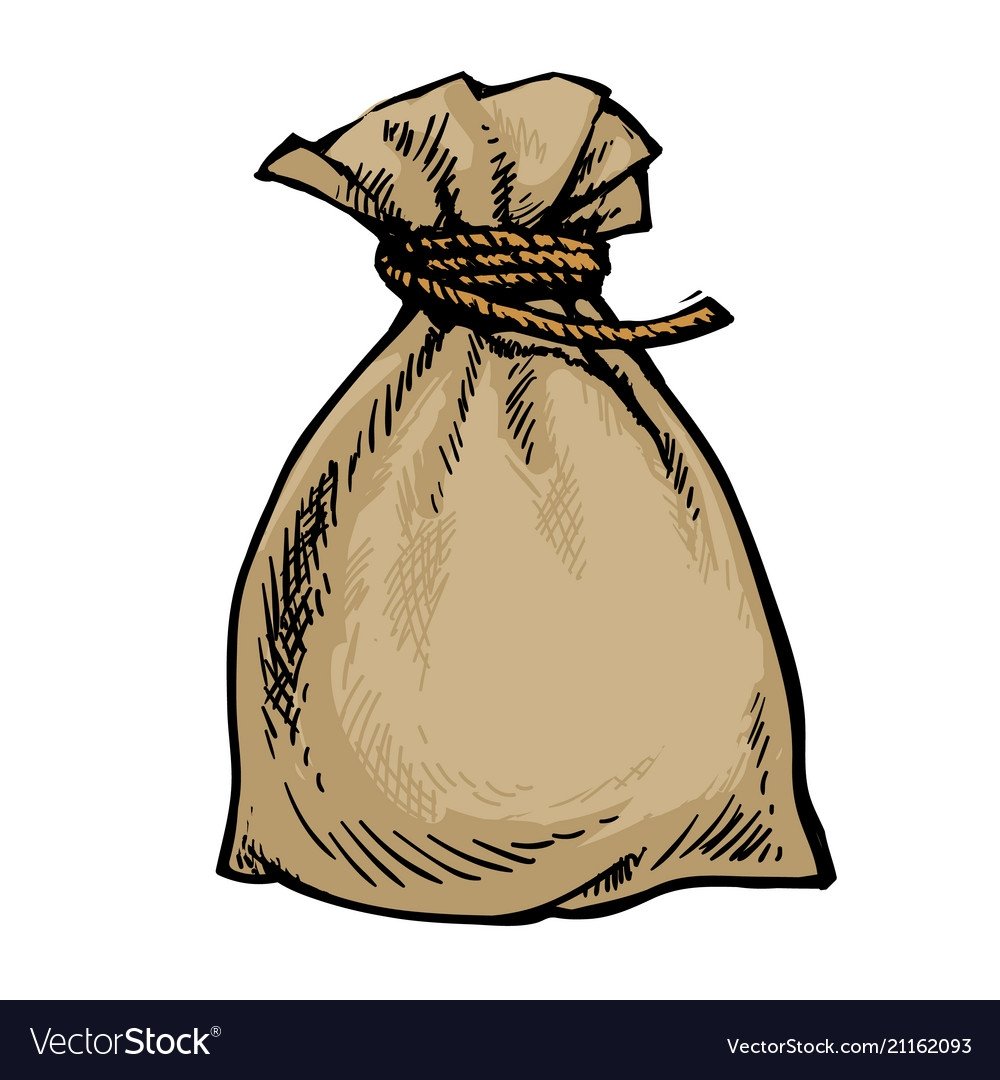 Мешок с зерном иллюстрация