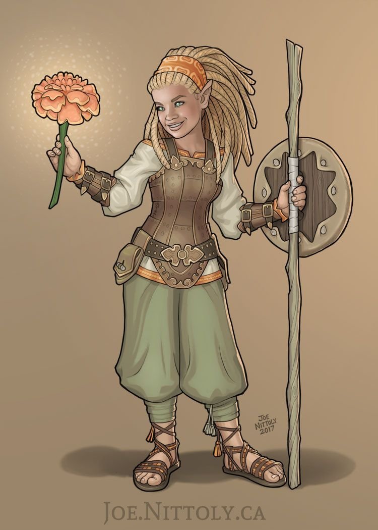 Гномиха друид ДНД