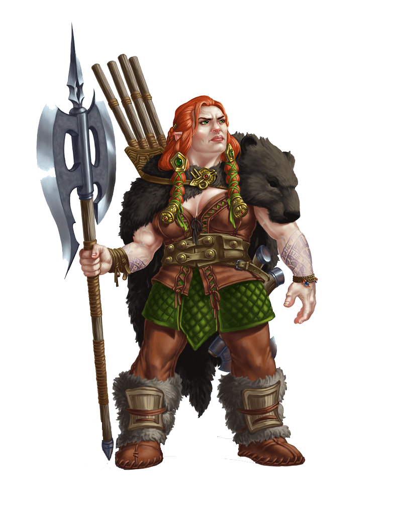 Warhammer Fantasy женщина дворф