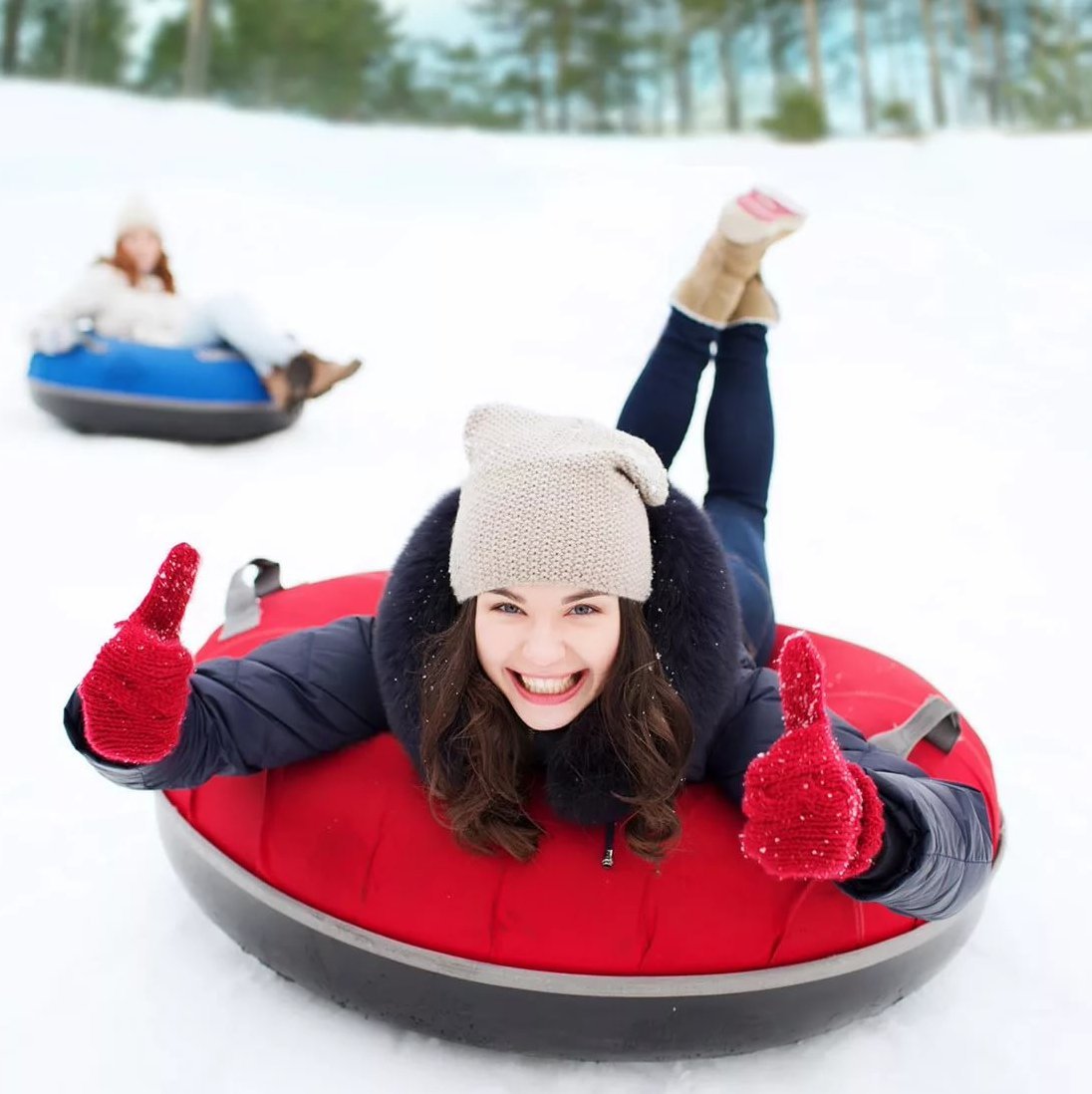 Кататься на санках