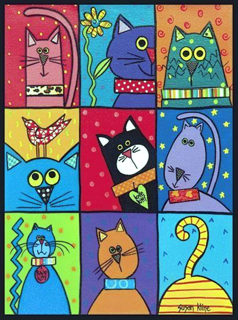 Карла Жерар картины коты