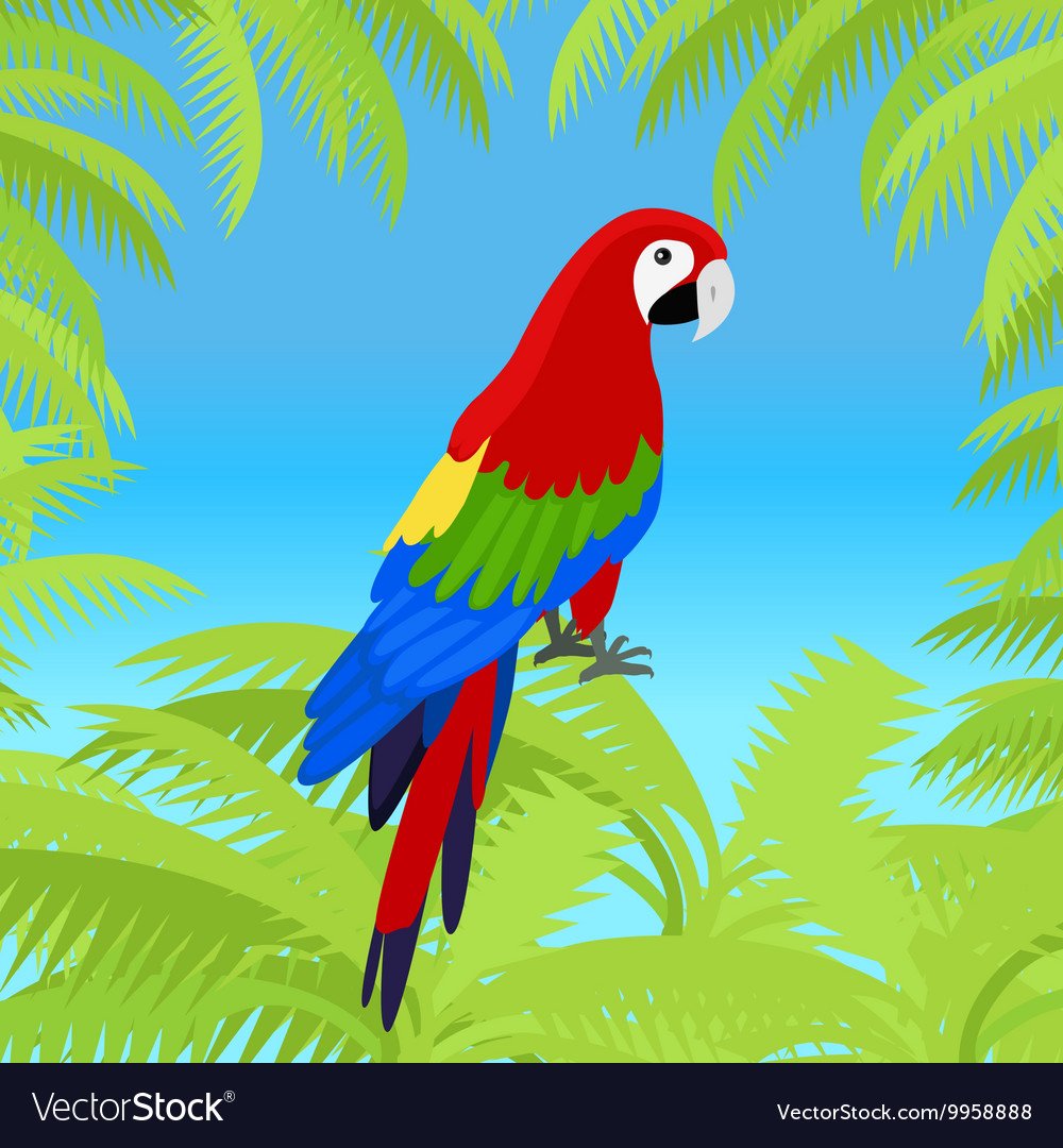 Попугай Кеша Стикеры