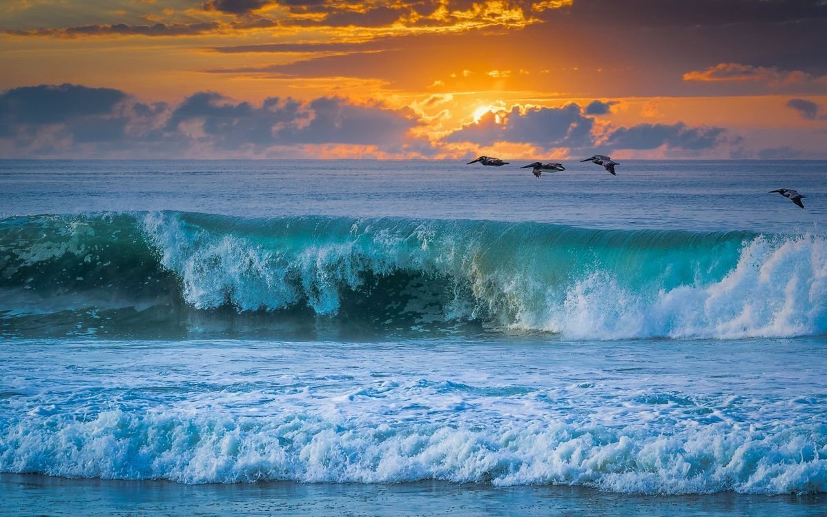 Пейзажи море волны