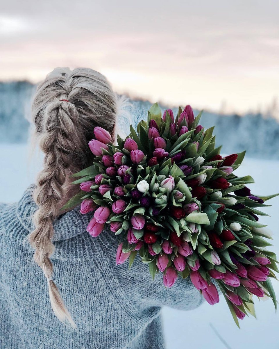 Тюльпаны в снегу картинки на рабочий стол